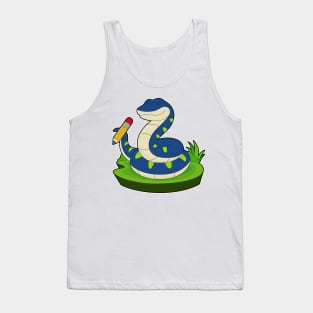 Snake Pupil Pencil School Tank Top